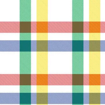 Colourful Plaid textured Seamless Pattern Illustrazione stock
