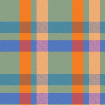 Colourful Plaid textured Seamless Pattern Stock Illustration