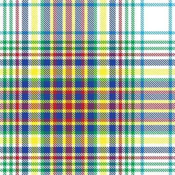 Colourful Plaid textured Seamless Pattern イラスト素材