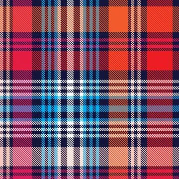 Colourful Plaid textured Seamless Pattern Stock Illustration