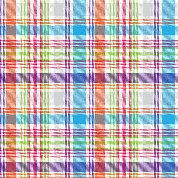 Colourful Plaid textured Seamless Pattern Illustrazione stock