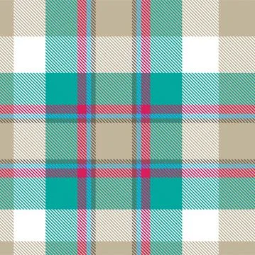 Colourful Plaid textured Seamless Pattern Illustrazione stock