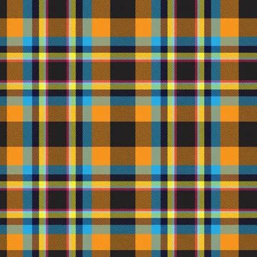 Colourful Plaid textured Seamless Pattern Stock Illustration