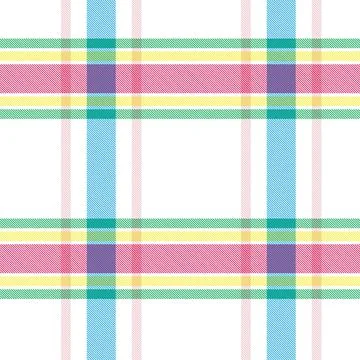 Colourful Plaid textured Seamless Pattern Stock Illustration