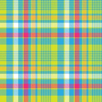 Colourful Plaid textured Seamless Pattern Illustrazione stock