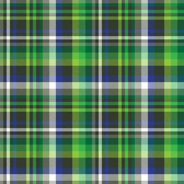 Colourful Plaid textured Seamless Pattern Stock Illustration