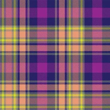 Colourful Plaid textured Seamless Pattern Illustrazione stock
