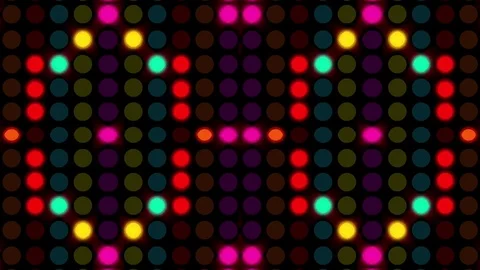 Colourful Polkadot Light Motion Background VJ Stock-Footage 72706019