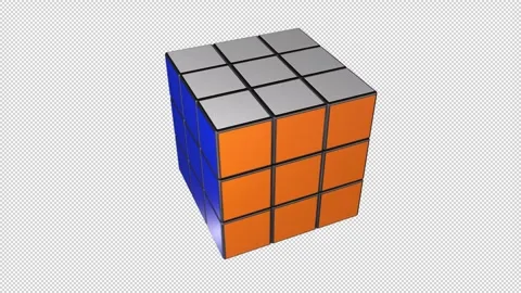 Colourful Puzzle Cube Stock Footage 265863504