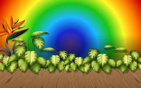 Colourful rainbow gradient background Illustrazione stock