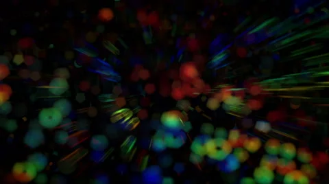 Colourful rays and stains on black background moving Stock Footage 67674961