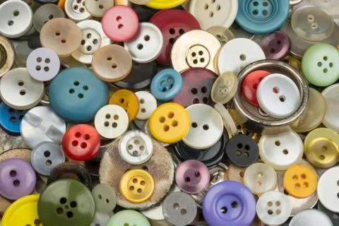 Colourful round buttons Stock Photos