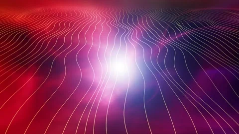 Colourful seamless looping wavy lines pattern background Видео 229846656