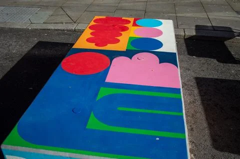 Colourful Seating Foto stock