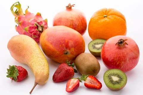 A colourful selection of fruit. Stock Photos