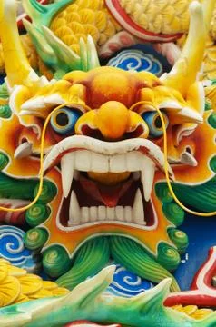 Colourful serpent head Stock Photos