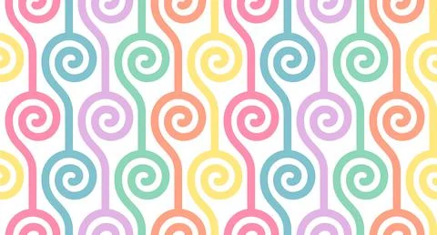 Colourful shapes abstract seamless pattern Stock Illustration