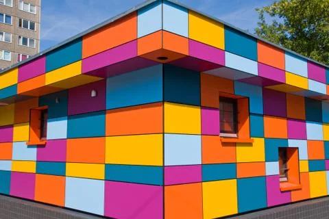 Colourful small building Foto stock