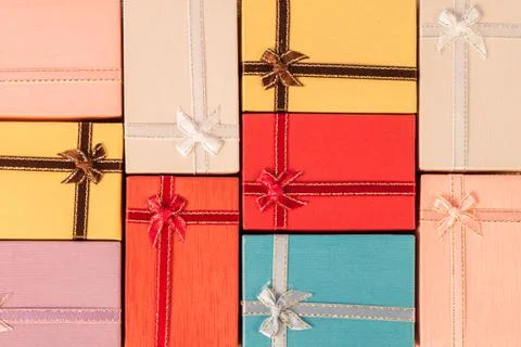 Colourful small gift box Foto stock