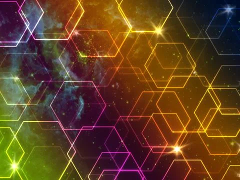 Colourful Space Background Stock Photos