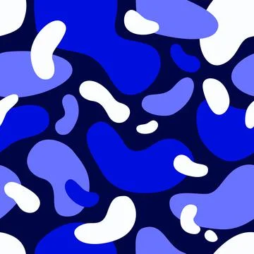 Colourful Splash Abstract Seamless Pattern Stock Illustration