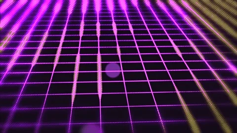 Colourful strings producing neon light on the black backgroud. Video stock 131175145