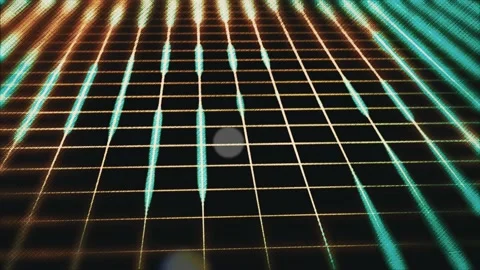 Colourful strings producing neon light. Stock Footage 131175357