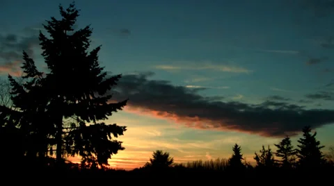 Colourful Sunset Stock Footage 34160014