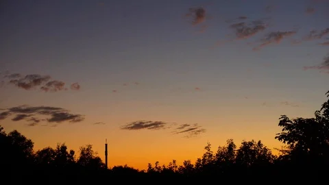 Colourful Sunset Stock Footage