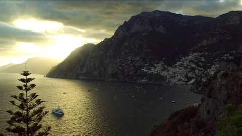 Colourful sunset in Italy Stock Footage 81061055