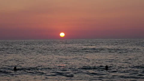 Colourful sunset just before darkness Stock Footage 264942184
