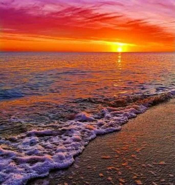 Colourful sunset Foto stock