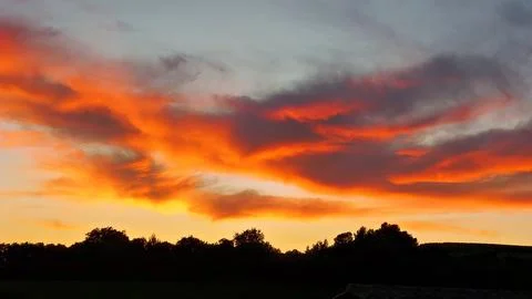 Colourful sunset Stock Photos