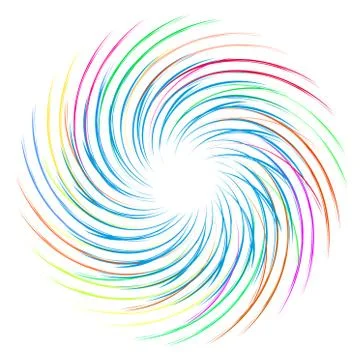 Colourful swirl vector Ilustración de archivo
