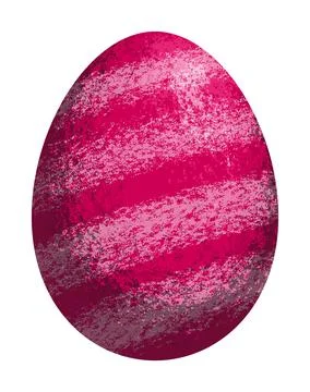 Colourful textured vector Easter egg with stipple effect. EPS 10. Illustrazione stock