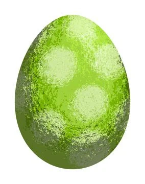 Colourful textured vector Easter egg with stipple effect. EPS 10. Stock Illustration
