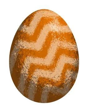Colourful textured vector Easter egg with stipple effect. EPS 10. Illustrazione stock