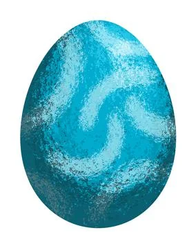 Colourful textured vector Easter egg with stipple effect. EPS 10. Illustrazione stock