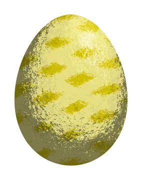 Colourful textured vector Easter egg with stipple effect. EPS 10. Stock Illustration