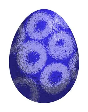 Colourful textured vector Easter egg with stipple effect. EPS 10. Illustrazione stock