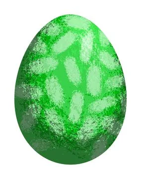 Colourful textured vector Easter egg with stipple effect. EPS 10. Stock Illustration