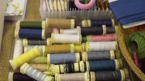 Colourful Threads 1 Stock Footage 229578921