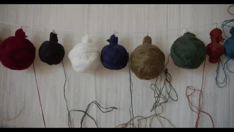 Colourful threads Stock Footage 271330910