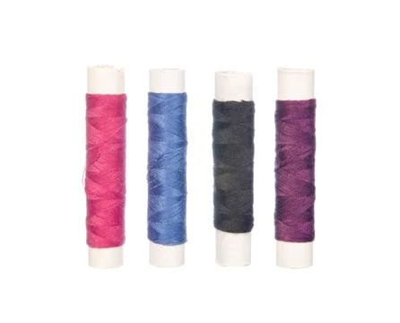 Colourful threads isolated on white 스톡 사진