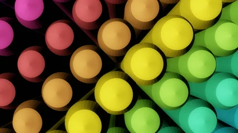 Colourful top array Video stock 44352050