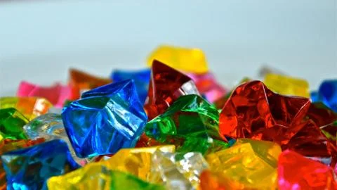 Colourful translucent crystals Stock Photos