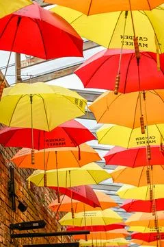 The colourful umbrella Stock Photos