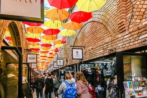 The colourful umbrella Stock Photos