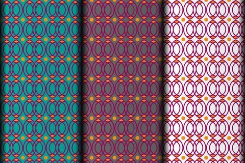 Colourful vector eps seamless pattern design. Stock Illustration