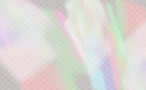 Colourful vector lens, crystal rainbow light and flare transparent effects. Stock Illustration
